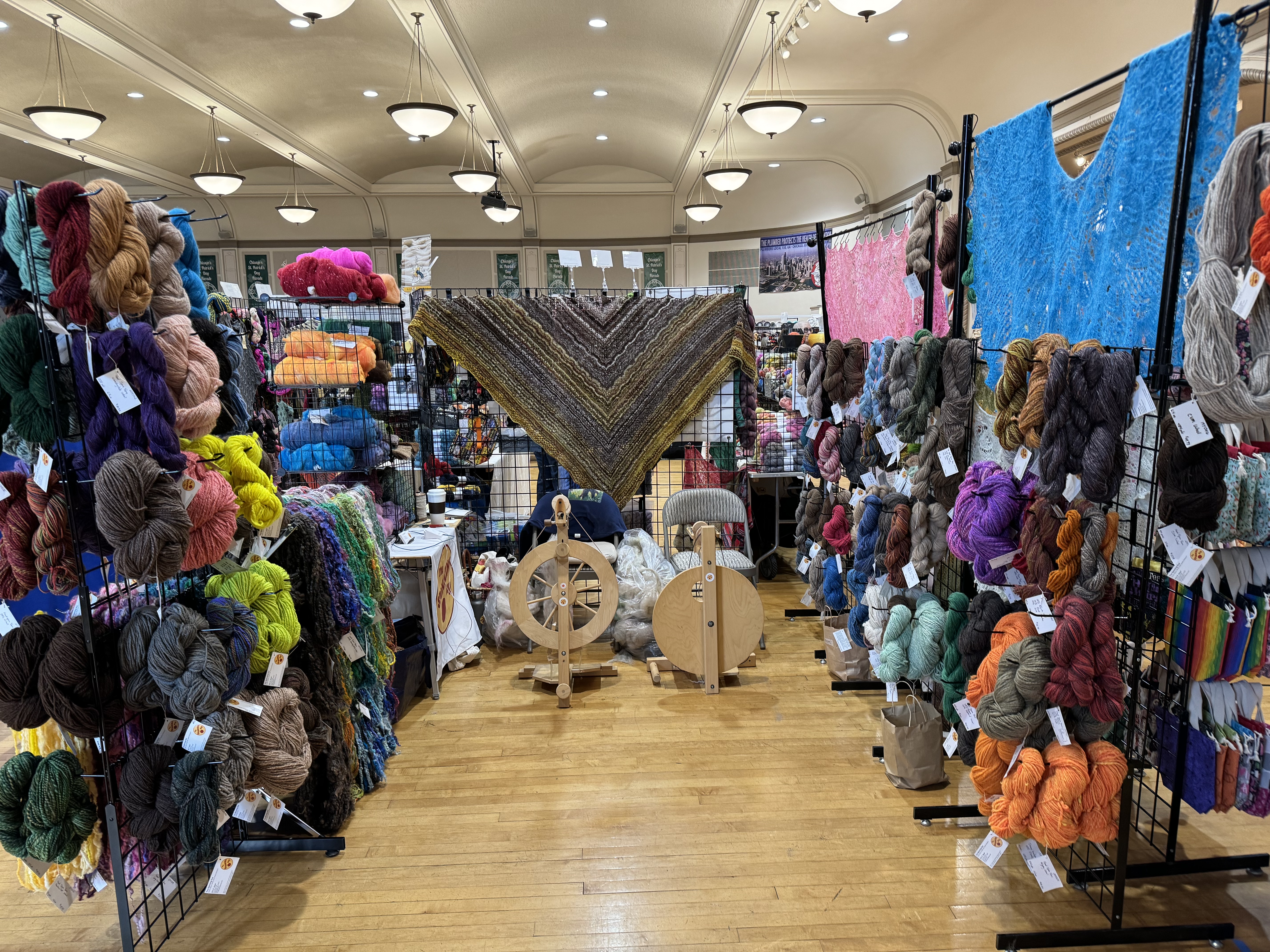 The Spinning Guy Booth at Yarncon 2024