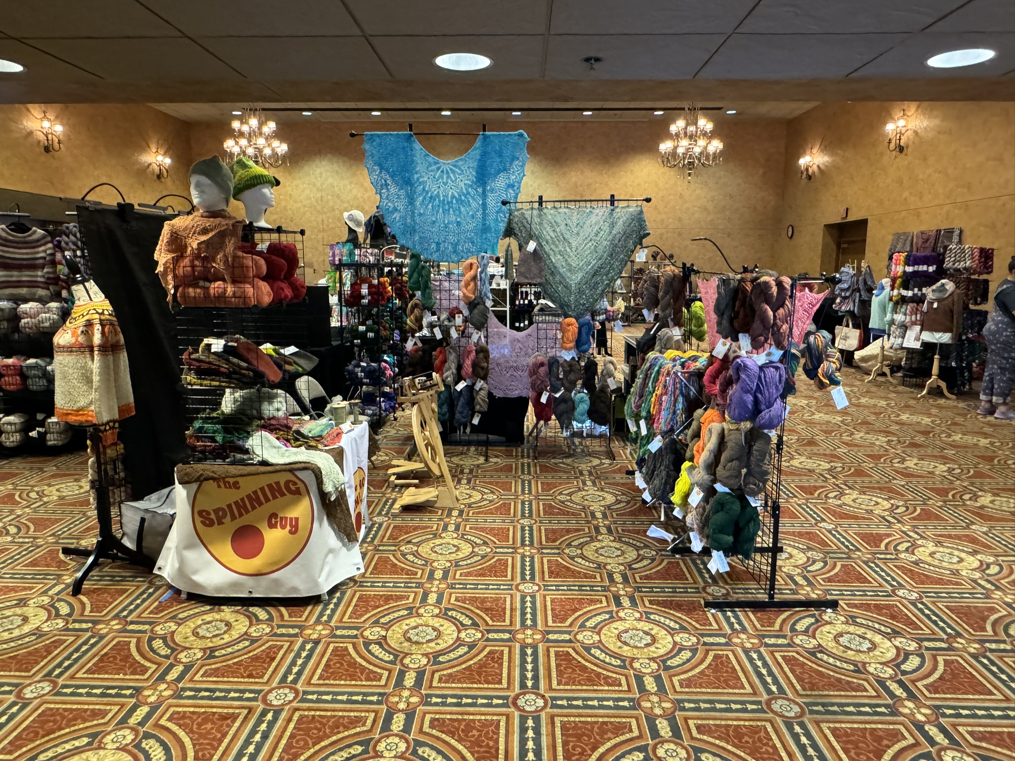 The Spinning Guy Booth at Yarn Over 2024