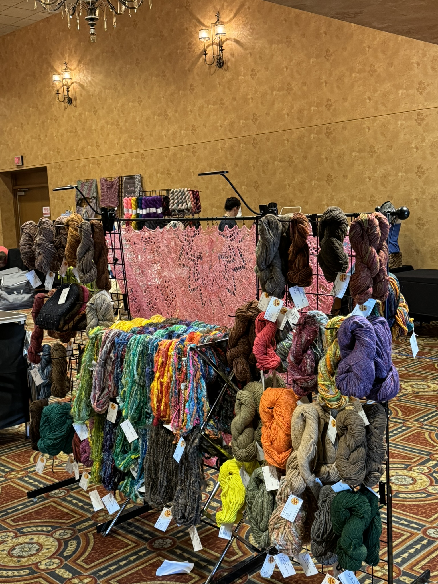 The Spinning Guy Booth at Yarn Over 2024